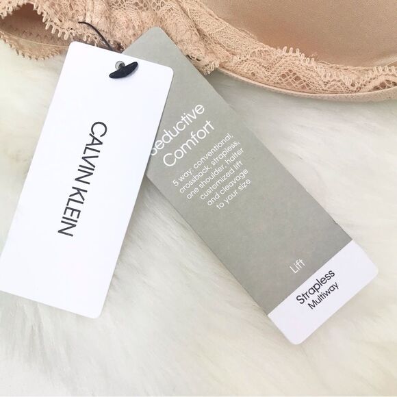 Calvin Klein Seductive Comfort Strapless Lift Multi-way Bra -NEW with tags - Picture 10 of 13